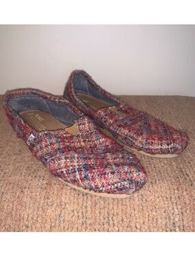 Toms Multicolor Tweed Flats